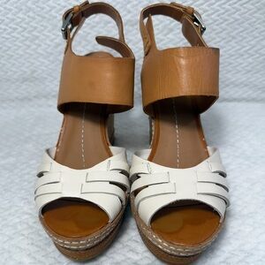 Stylish Tan and Cream Women's Sandals